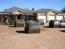 House with turf pallets image