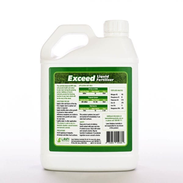 Exceed Liquid Fertiliser - Concentrate 2.5lt - Image 2