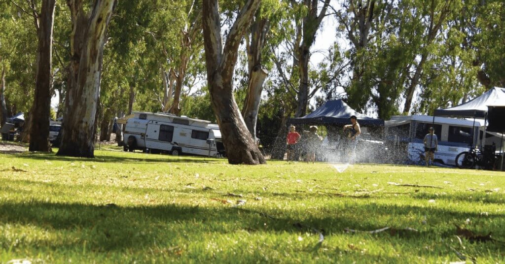 Bridgewater Caravan Park Commercial Turf Project By Coolabah Turf